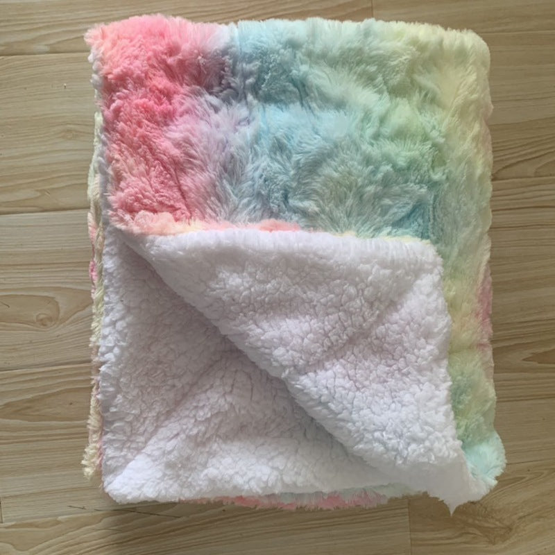 Premium Flannel Lamb Wool Blanket – Thickened Double-Sided Comfort