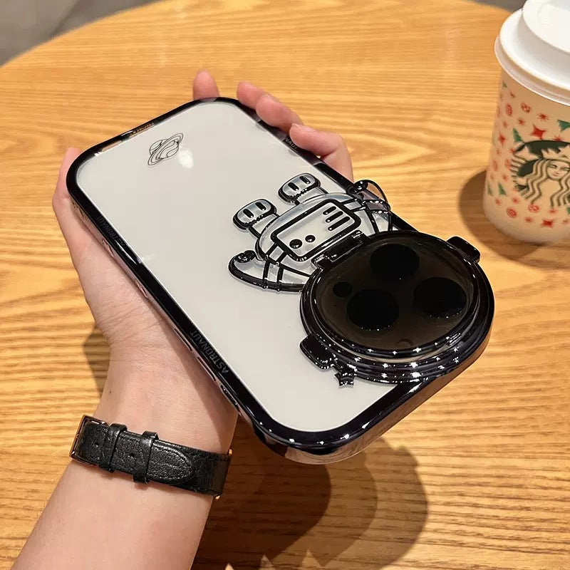 Glitter Astronaut Camera Stand Case