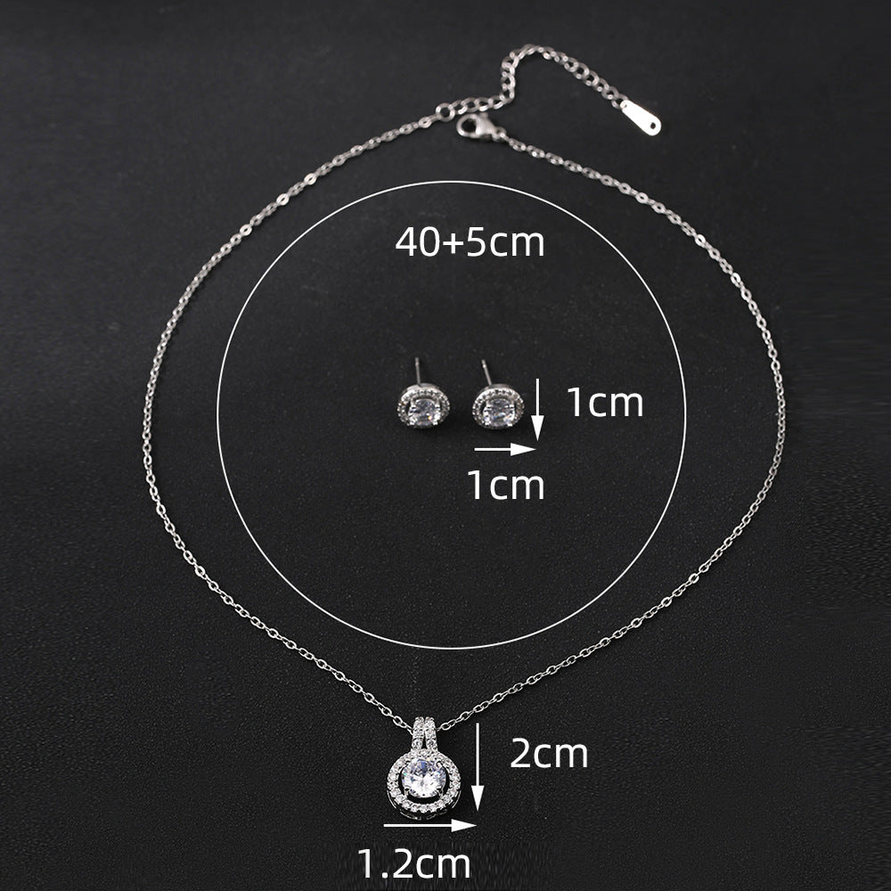 Zircon Necklace Set