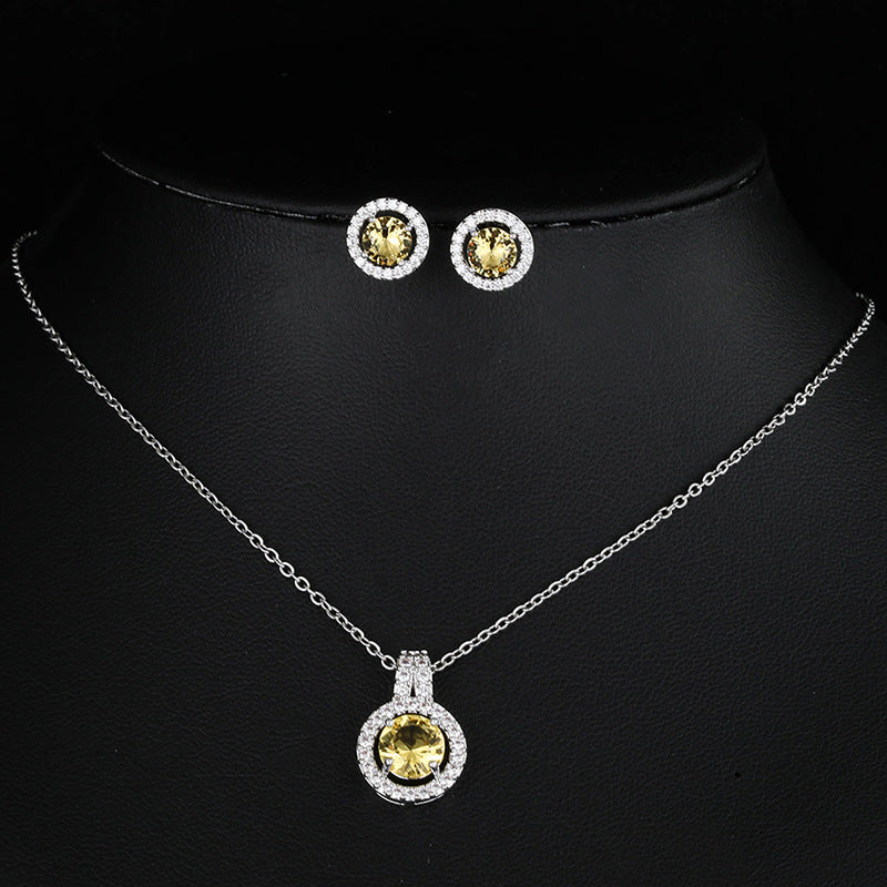 Zircon Necklace Set