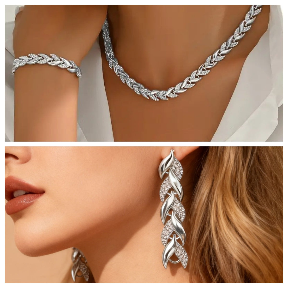Glass Leaf Necklace