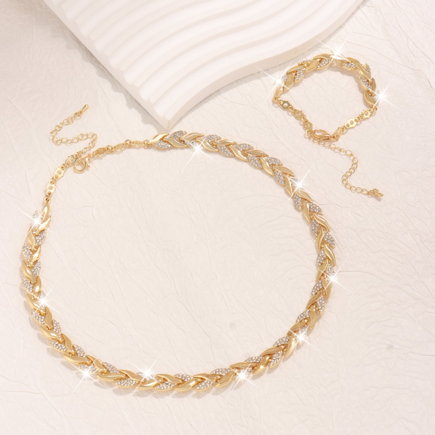 Glass Leaf Necklace